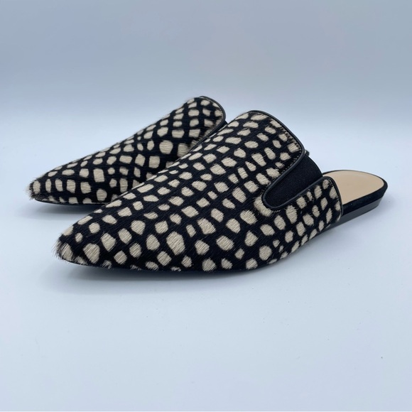 Jenni Kayne Honey Giraffe Mules 7 Black & Natural - Picture 5 of 16